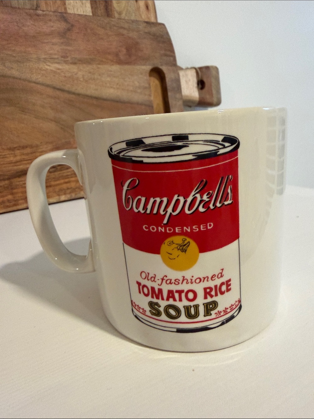 Andy Warhol Vintage Campbell’s Tomato Rice Soup Ceramic Mug Retro Nostalgia - Picture 2 of 7